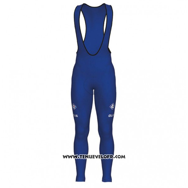 2017 Maillot Ciclismo FDJ Bleu et Blanc Manches Longues et Cuissard